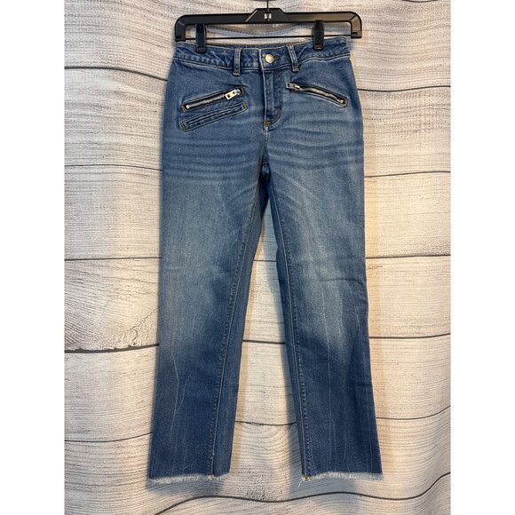 Zadig & Voltaire Ava Eco Denim Jeans Straight Leg Size 24 - Picture 1 of 3